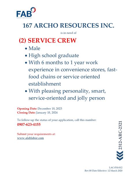 www.afablabor.com hiring